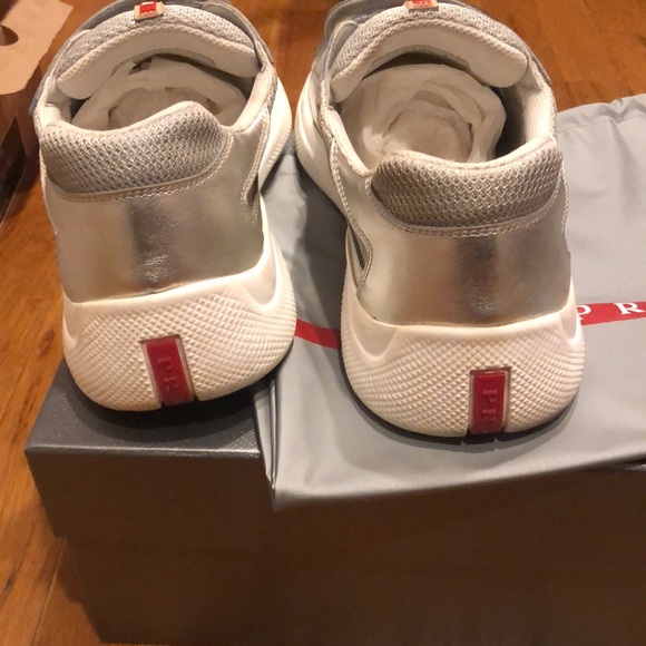 Silver Prada Sneaker - Picture 6 of 9